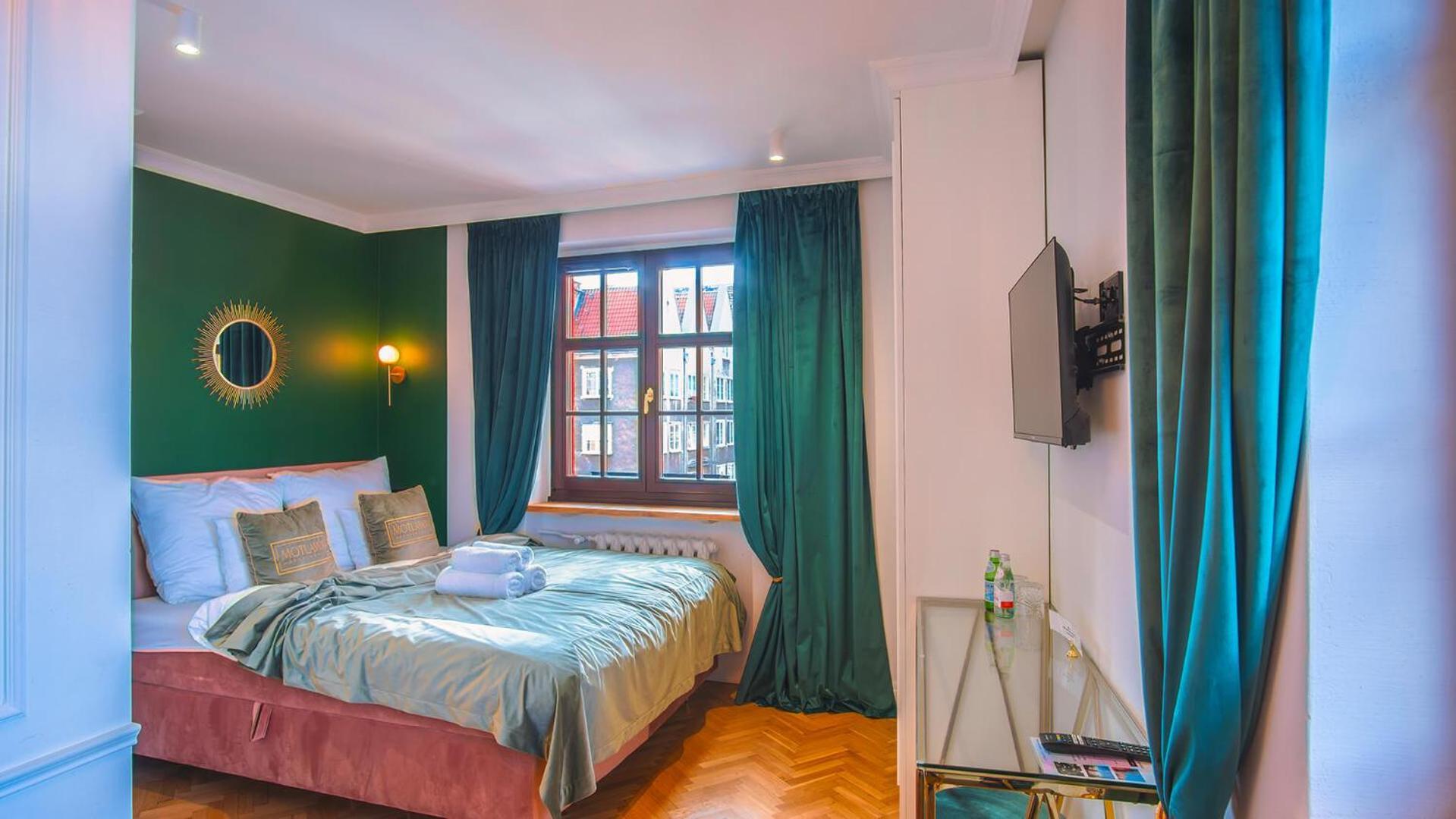 Motlawa Apartments - Old Town & River Viev, Fast Wifi กดัญสก์ ภายนอก รูปภาพ