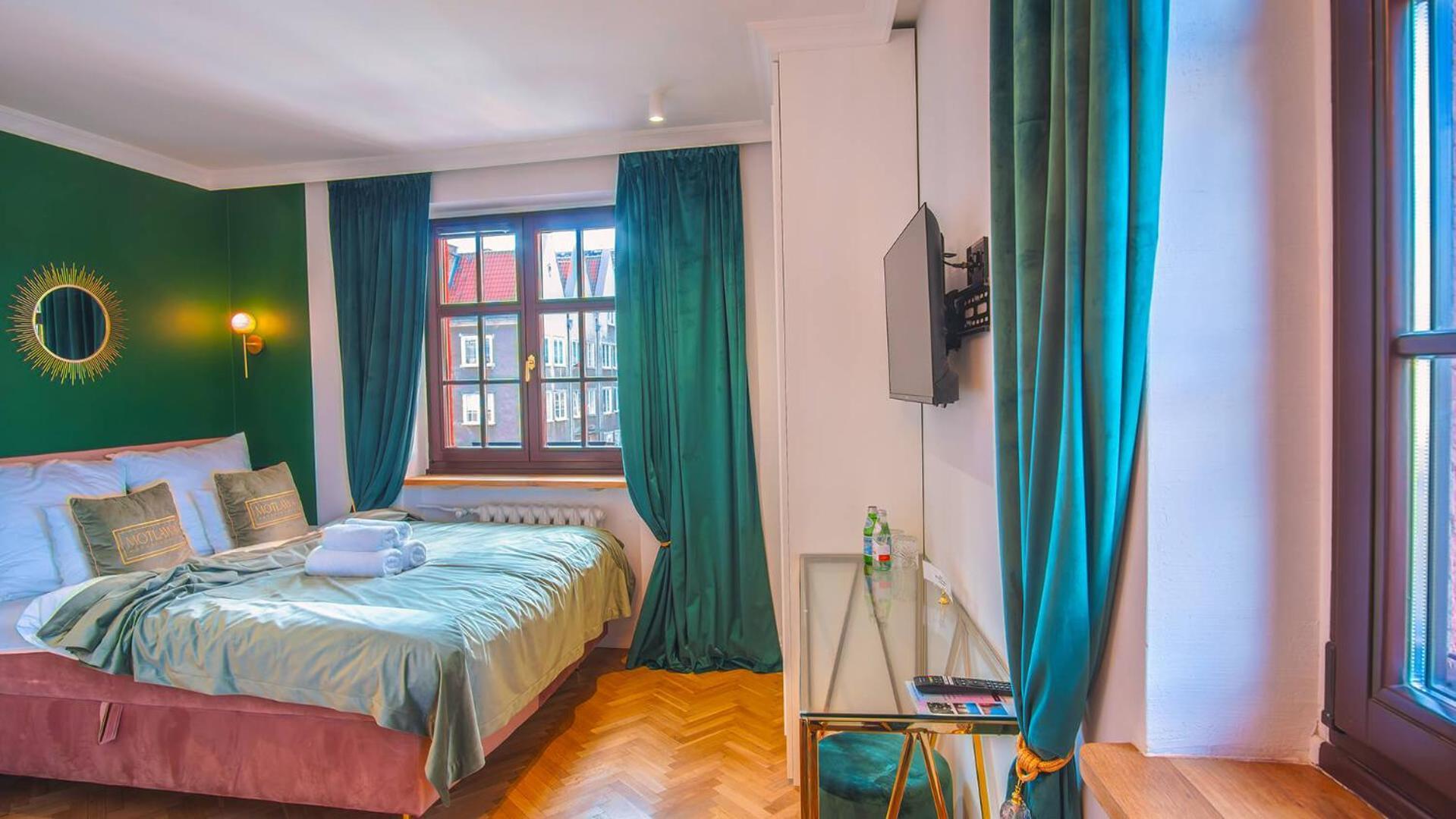 Motlawa Apartments - Old Town & River Viev, Fast Wifi กดัญสก์ ภายนอก รูปภาพ